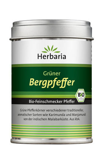 Grüner Bergpfeffer - Bio Pfefferspezialität Herbaria 40g Dose