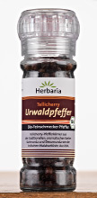 Tellicherry Urwaldpfeffer - Bio indischer Pfeffer Herbaria 50g Gewürzmühle
