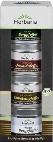 Pfeffer Probier- und Geschenkset - Bio Feinschmecker Herbaria