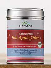 Hot Apple Cider - Bio Apfelpunsch Gewürz Herbaria 100g Dose