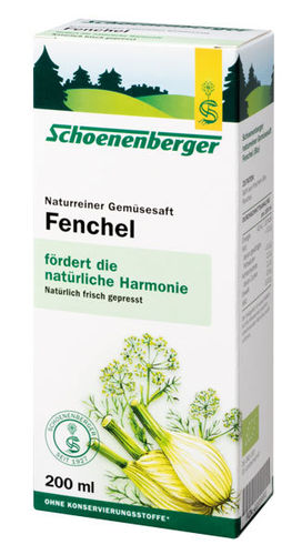 Gemüsesaft-Fenchel - Schoenenberger 200 ml