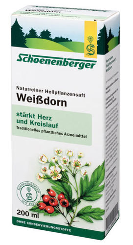 Weißdorn-Crataegus-Pflanzensaft - Schoenenberger 200 ml