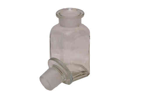 Apothekerglas klar viereckig - 100 ml