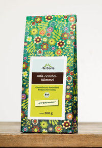 Anis-Fenchel-Kümmel Tee - Kräuterteemischung Herbaria 200g