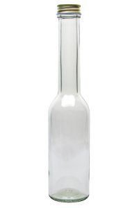 Glasflasche Exquisit 250 ml klar rund