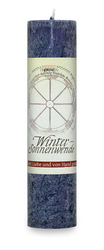 Allgäuer Heilkräuter-Kerze Jahresrad "Winter Sonnwende"