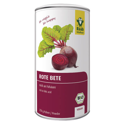 Rote Bete Pulver bio - Raab Vitalfood 250 g