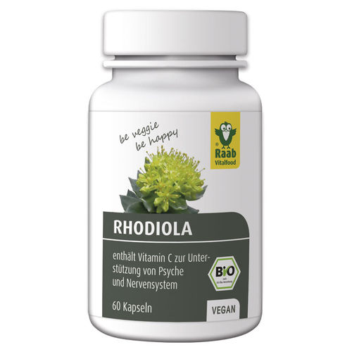 Rhodiola Kapseln bio - Raab Vitalfood 60 Stück