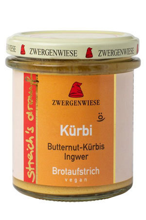 Streich's drauf Kürbi - Bio Brot-Aufstrich - Zwergenwiese 160 g