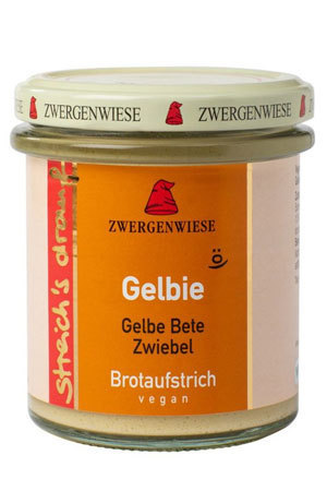 Streich's drauf Gelbi - Bio Brot-Aufstrich - Zwergenwiese 160 g